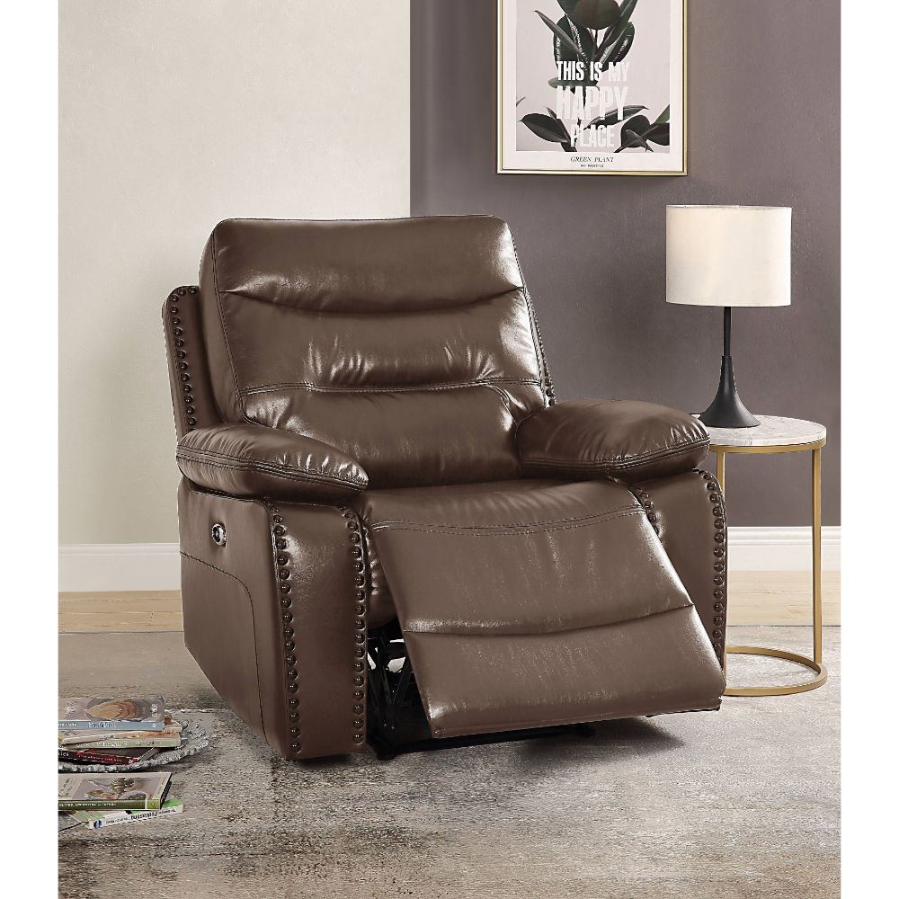 Sillón reclinable eléctrico tapizado Aashi de 42" de ancho