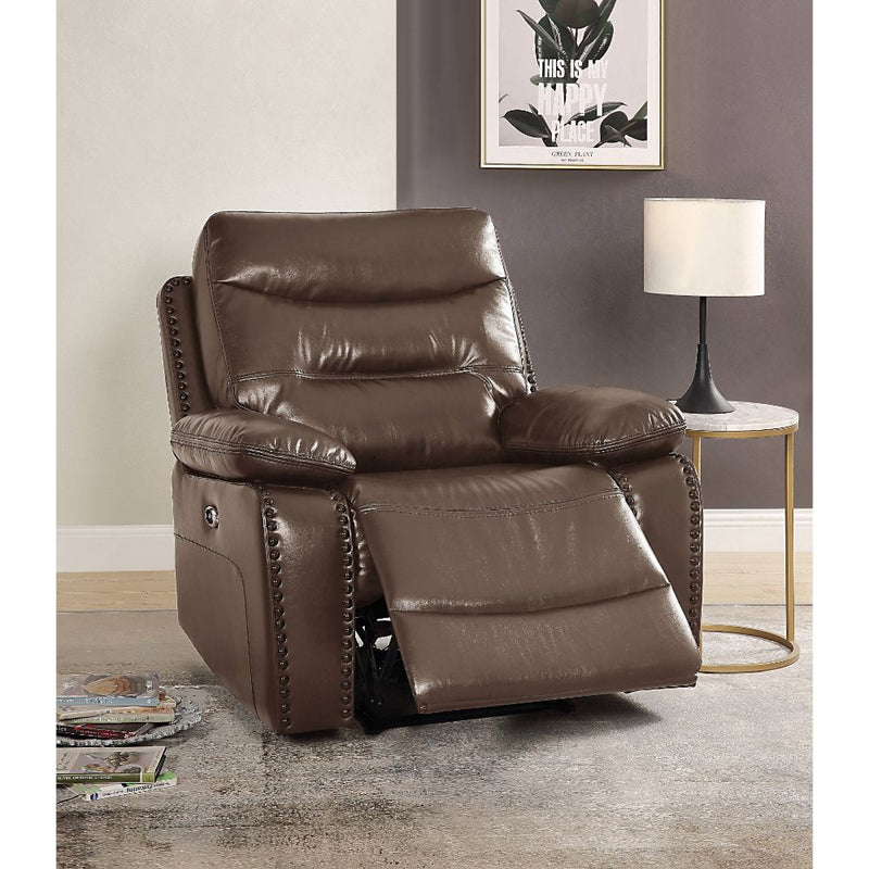 Sillón reclinable eléctrico tapizado Aashi de 42" de ancho
