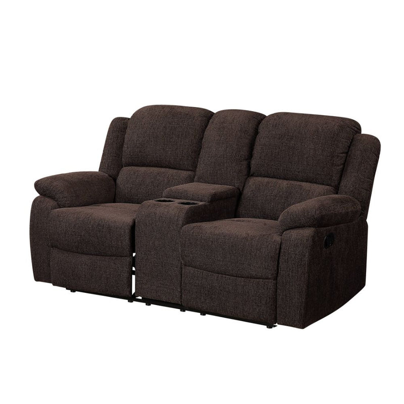 Sofá de dos plazas Madden Motion de 70" con consola