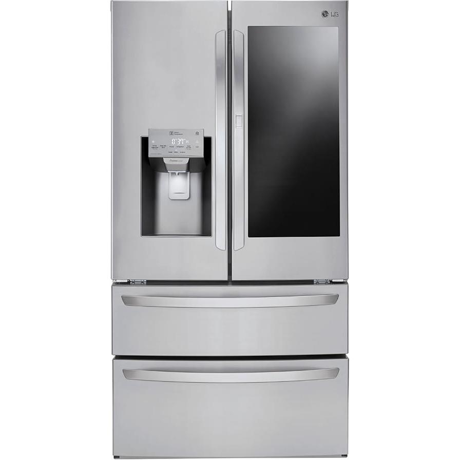 LG 36-inch, 27.8 cu.ft. Freestanding French 4-Door Refrigerator with Slim SpacePlus® Ice System LMXS28596S IMAGE 1