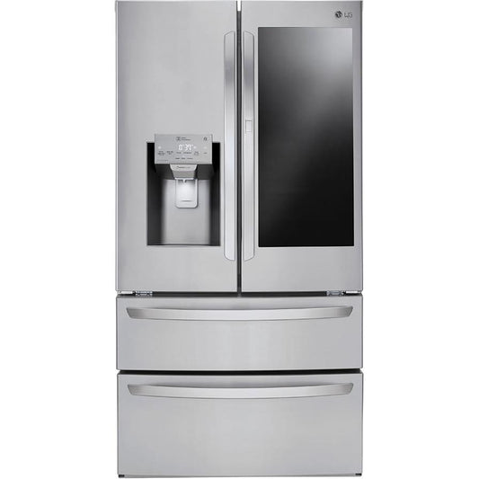 LG 36-inch, 27.8 cu.ft. Freestanding French 4-Door Refrigerator with Slim SpacePlus® Ice System LMXS28596S IMAGE 1