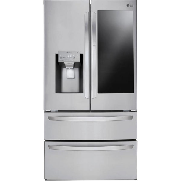 LG 36-inch, 27.8 cu.ft. Freestanding French 4-Door Refrigerator with Slim SpacePlus® Ice System LMXS28596S