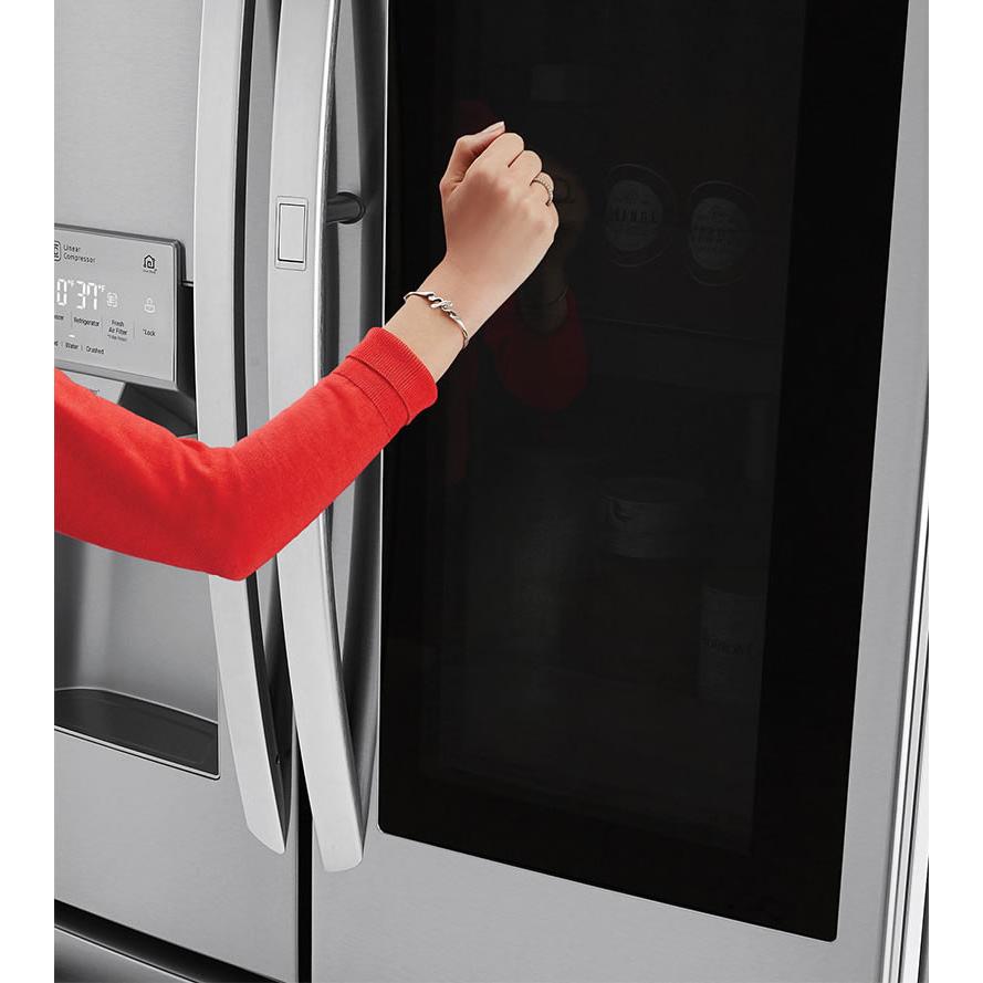 LG 36-inch, 27.8 cu.ft. Freestanding French 4-Door Refrigerator with Slim SpacePlus® Ice System LMXS28596S IMAGE 4