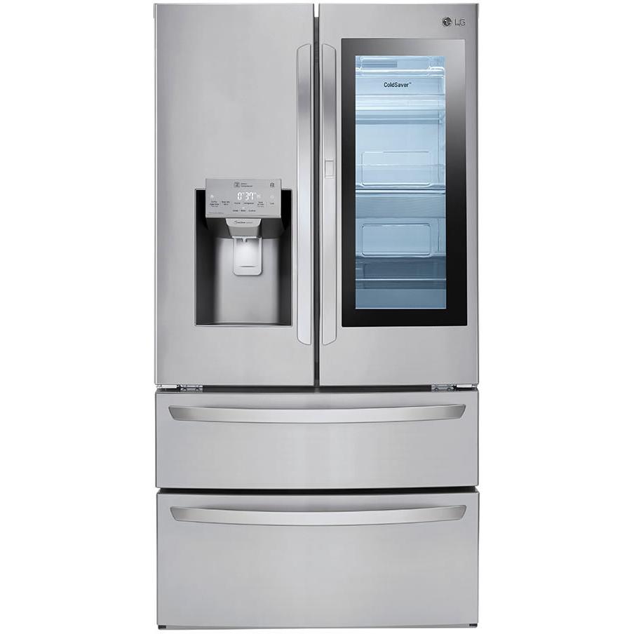 LG 36-inch, 27.8 cu.ft. Freestanding French 4-Door Refrigerator with Slim SpacePlus® Ice System LMXS28596S IMAGE 6