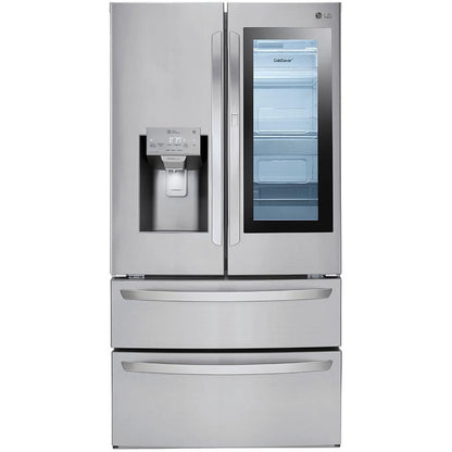 LG 36-inch, 27.8 cu.ft. Freestanding French 4-Door Refrigerator with Slim SpacePlus® Ice System LMXS28596S IMAGE 6