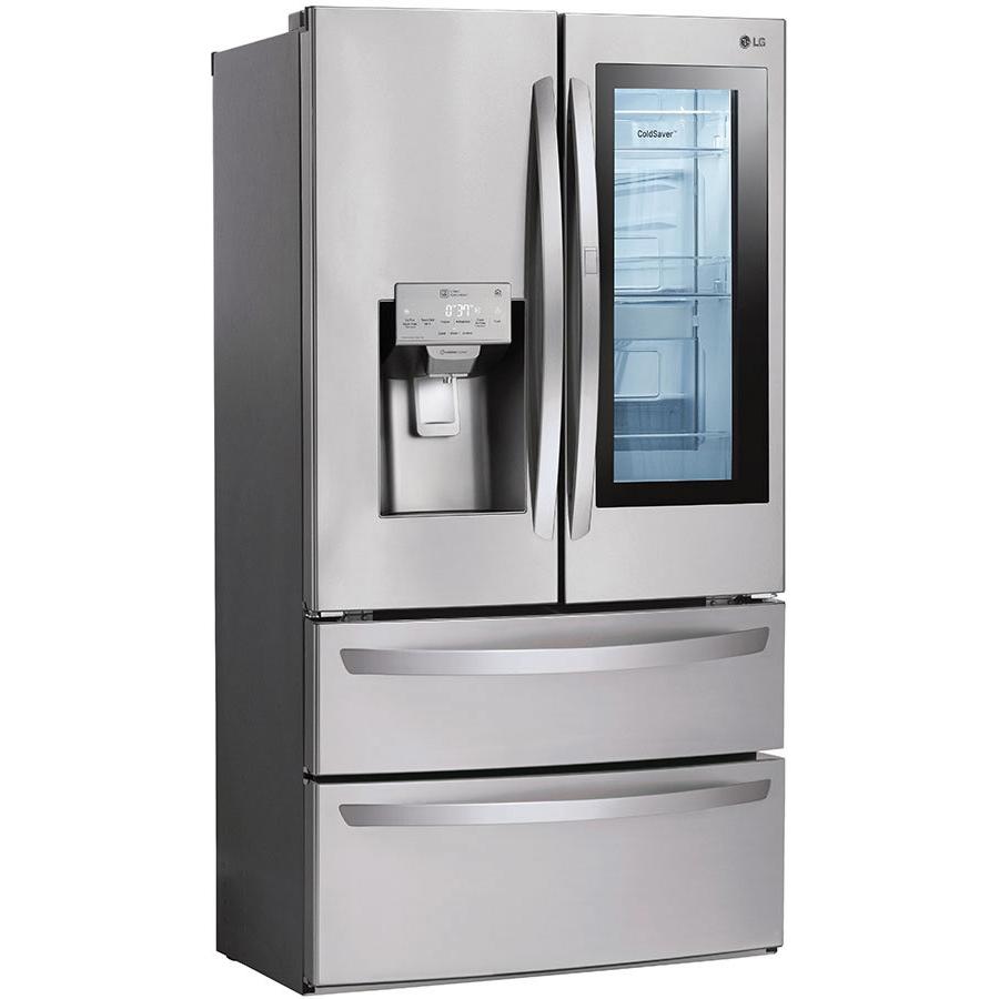 LG 36-inch, 27.8 cu.ft. Freestanding French 4-Door Refrigerator with Slim SpacePlus® Ice System LMXS28596S IMAGE 7