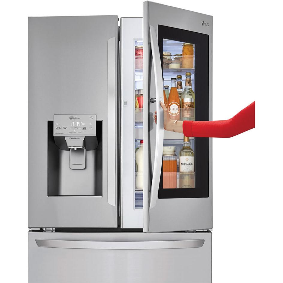 LG 36-inch, 27.8 cu.ft. Freestanding French 4-Door Refrigerator with Slim SpacePlus® Ice System LMXS28596S IMAGE 8