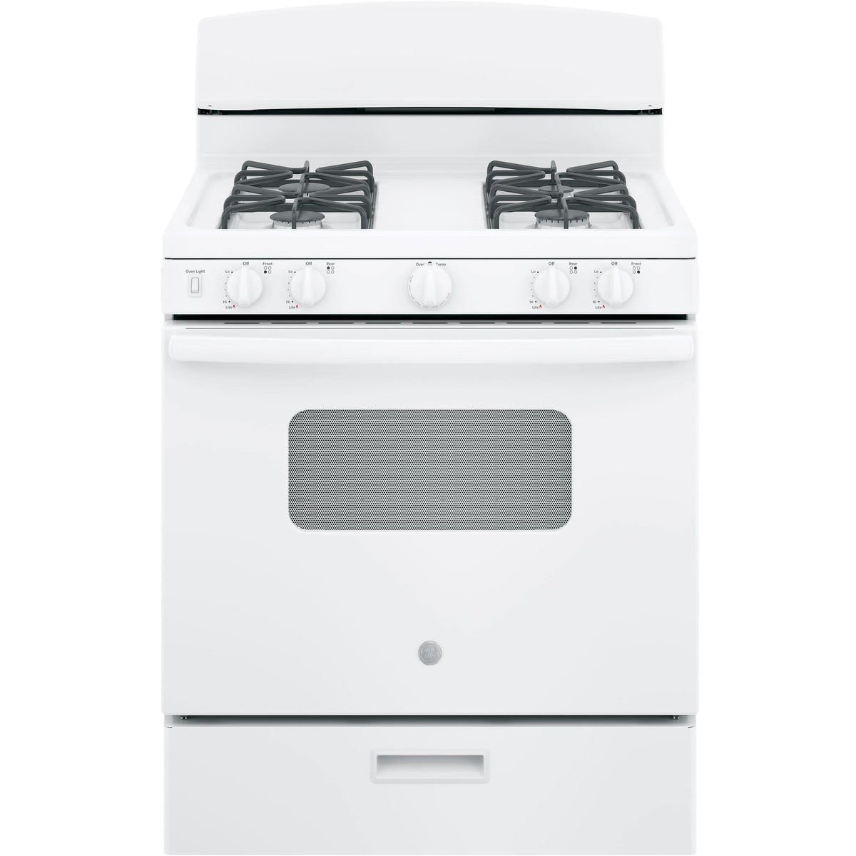 GE 30-inch Freestanding Gas Range with Front Controls JGBS10DEMWW IMAGE 1