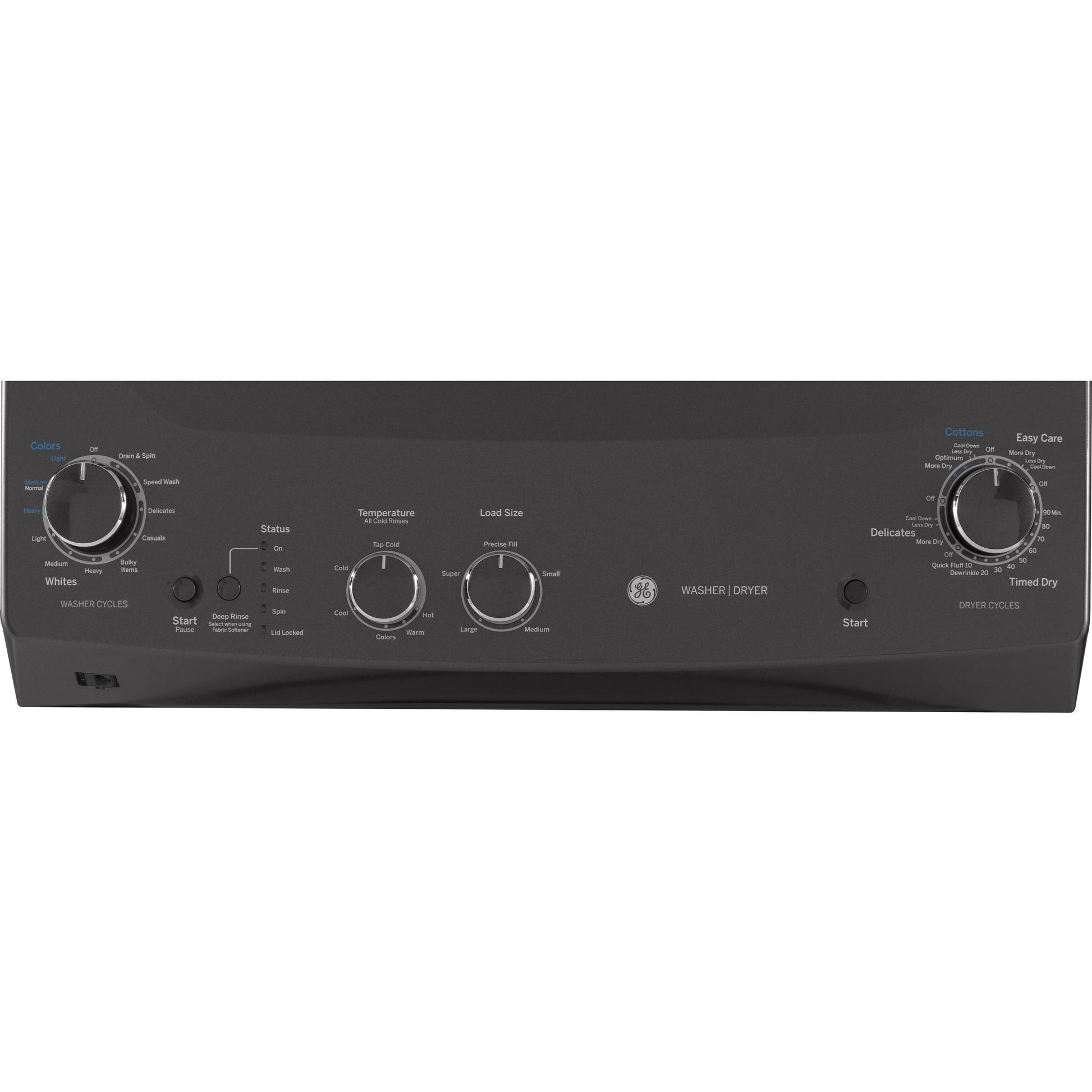  GE Stacked Washer/Dryer Electric Laundry Center GUD27ESPMDG IMAGE 2