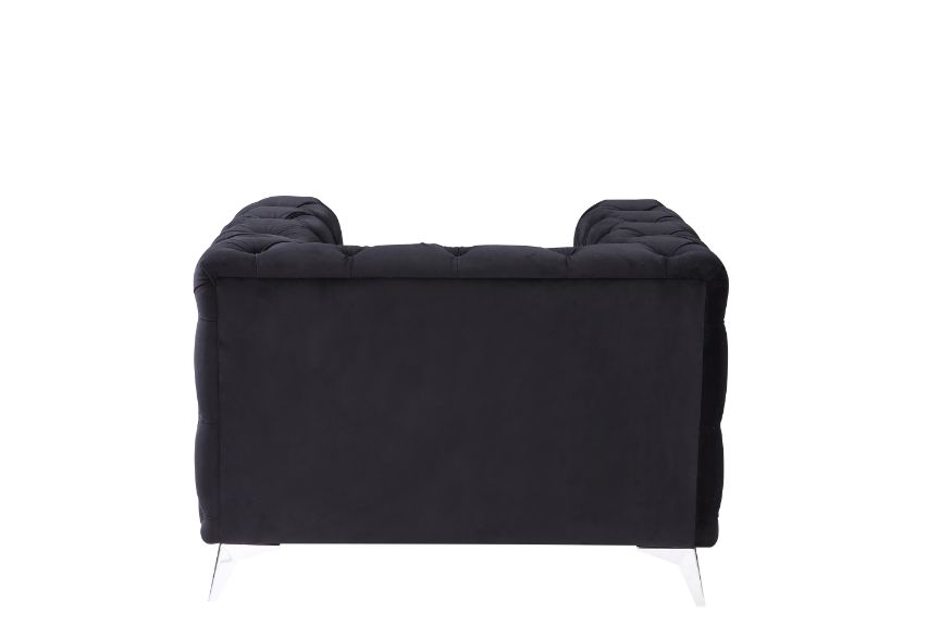 Silla Phifina de 46" de ancho tapizada en terciopelo