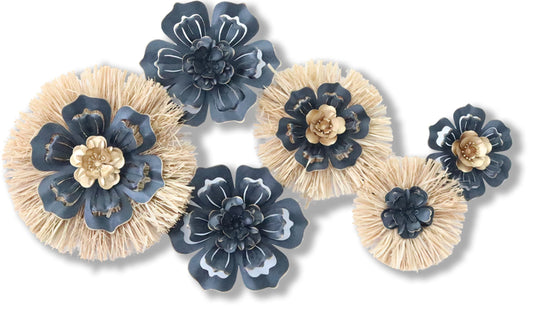 ''Floral'' Metal Wall Art