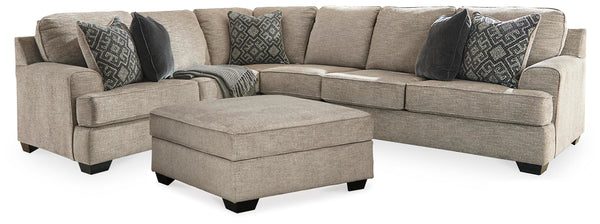 Bovarian 3-Piece Sectional and Ottoman