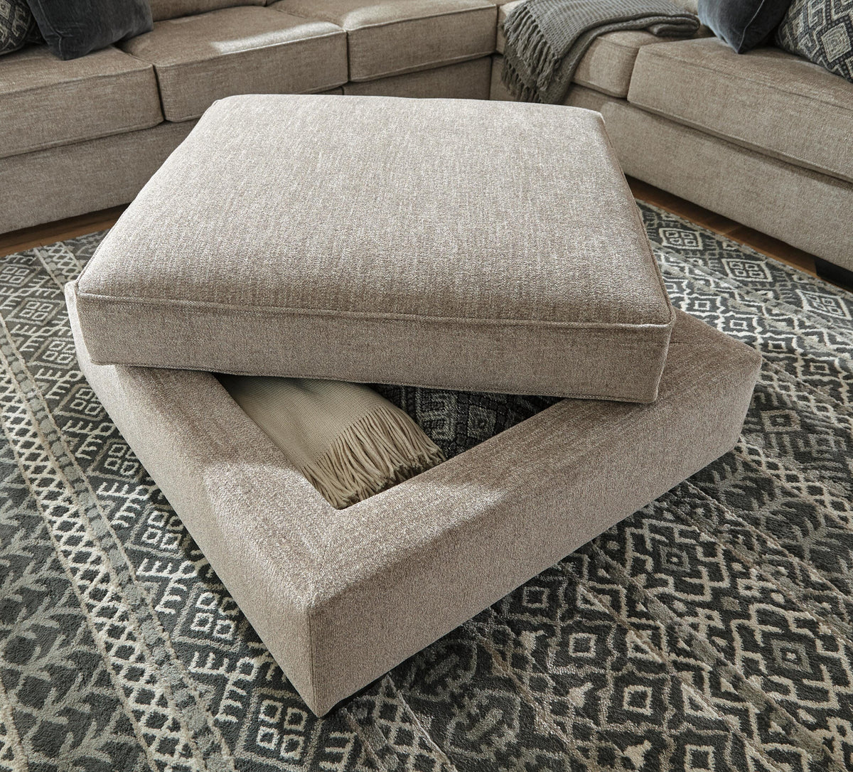 Bovarian 3-Piece Sectional and Ottoman