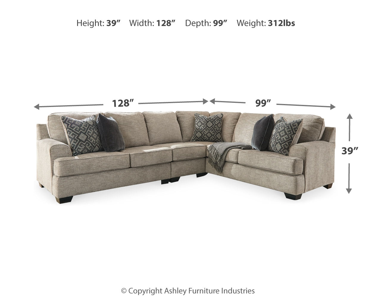 Bovarian 3-Piece Sectional