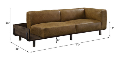 Blanca 91"L Top Grain Leather Sofa