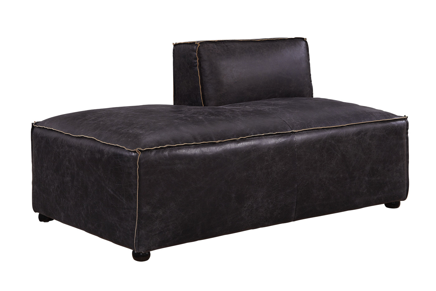 Chaise modular Birdie de cuero flor de primera calidad
