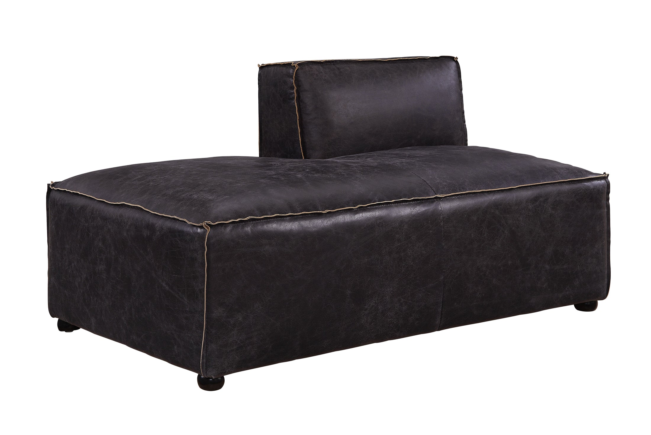 Chaise modular Birdie de cuero flor de primera calidad