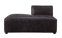 Chaise modular Birdie de cuero flor de primera calidad