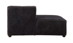 Chaise modular Birdie de cuero flor de primera calidad