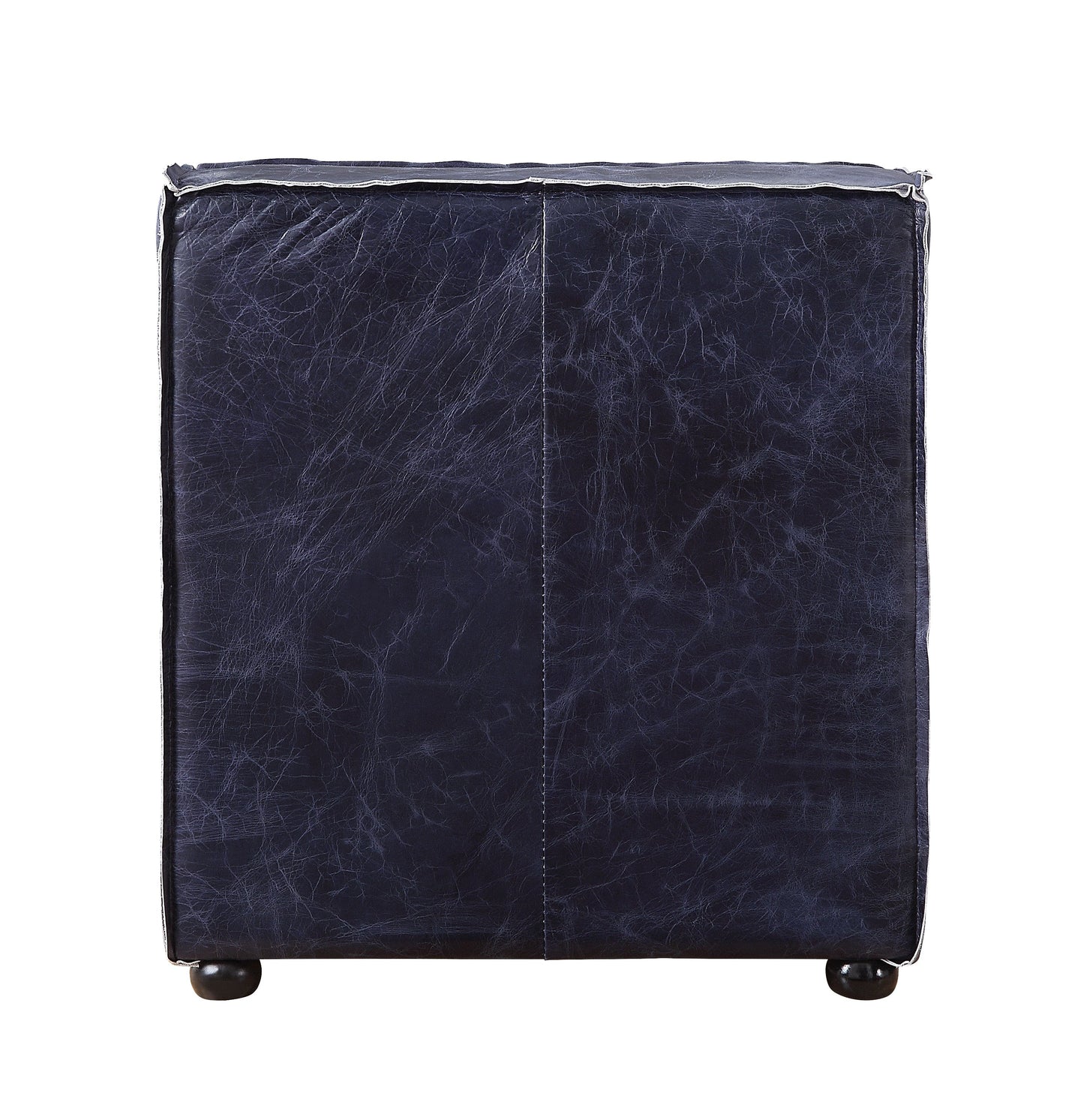 Sillón modular Birdie de cuero flor de primera calidad - Sin brazos