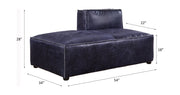 Chaise modular Birdie de cuero flor de primera calidad