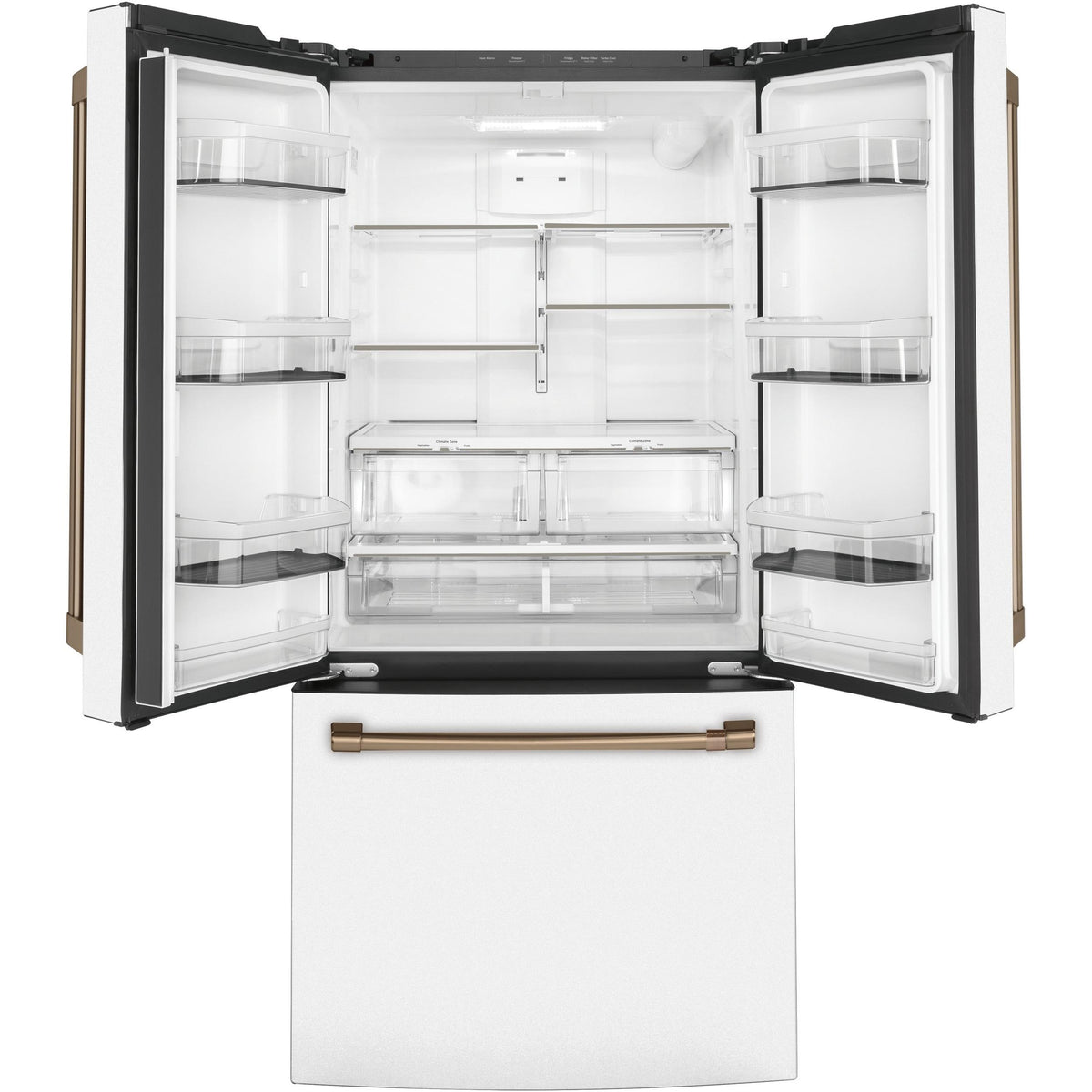  Café 33-inch, 18.6 cu. ft. Counter-Depth French 3-Door Refrigerator CWE19SP4NW2 IMAGE 2