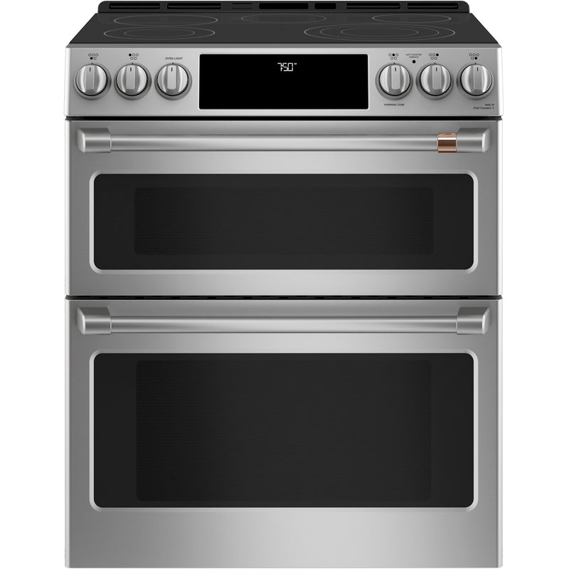 Café 30-inch Slide-in Electric Range with Convection CES750P2MS1