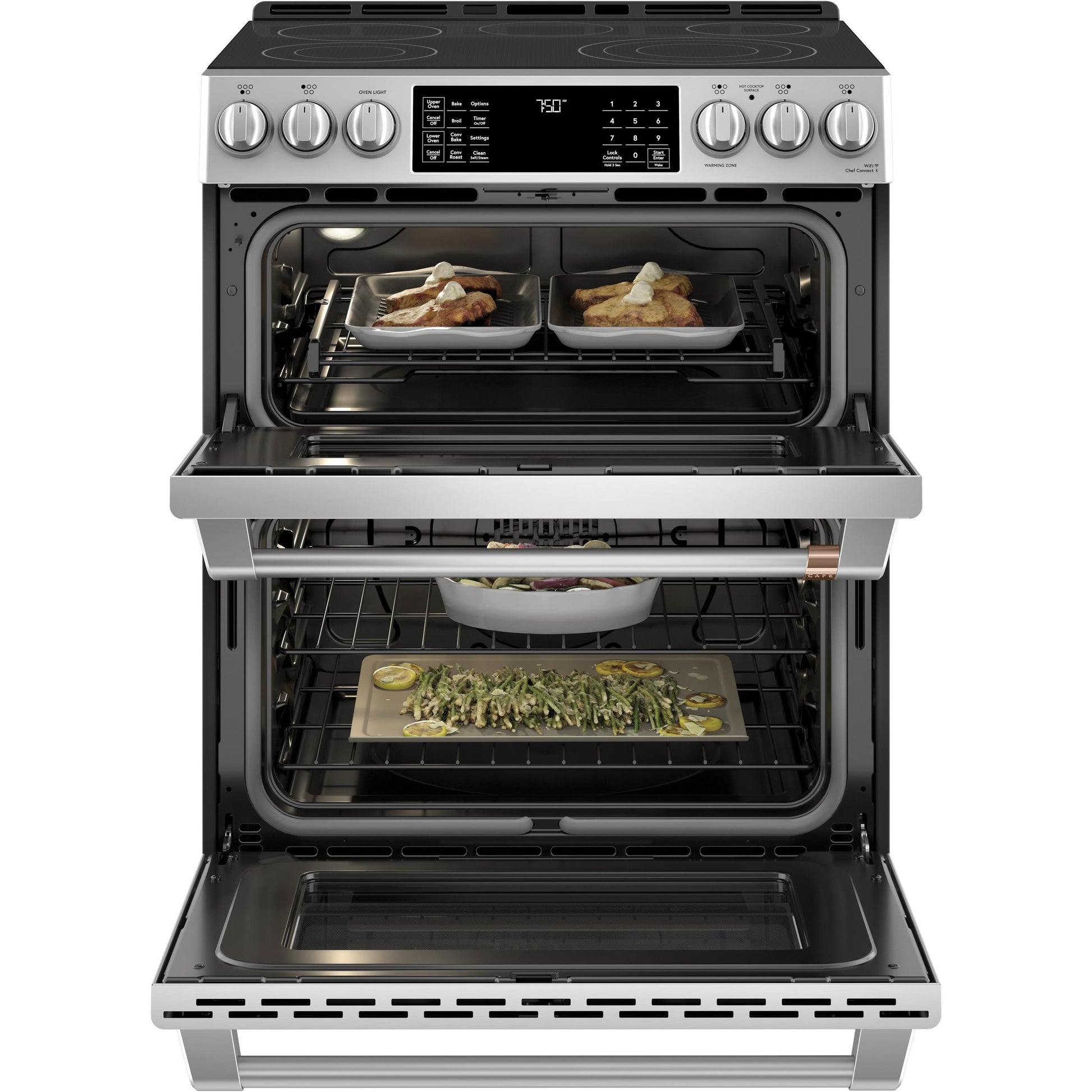  Café 30-inch Slide-in Electric Range with Convection CES750P2MS1 IMAGE 5