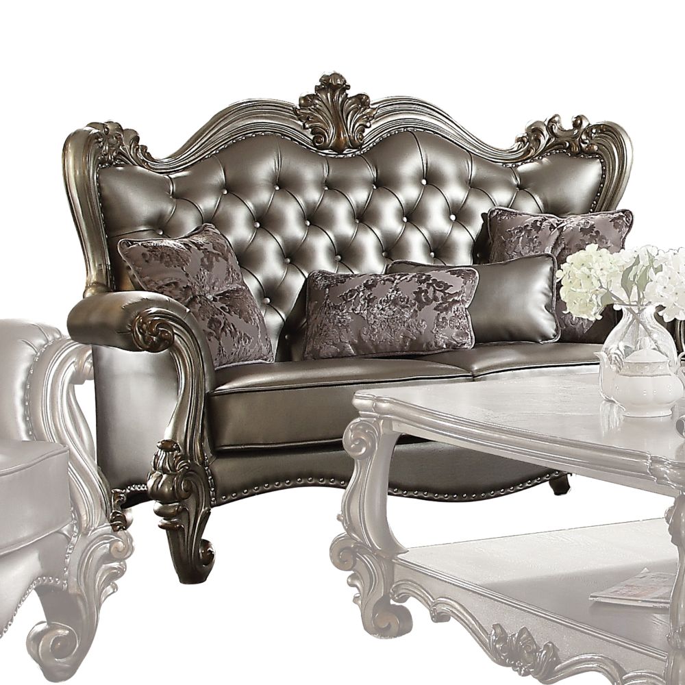 Loveseat Versailles de 68" de largo con 4 almohadas