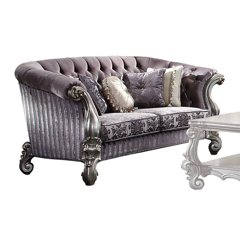 Loveseat Versailles de 76" de largo con 5 almohadas