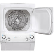  GE Stacked Washer/Dryer Electric Laundry Center GUD27EESNWW IMAGE 3