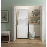  GE Stacked Washer/Dryer Electric Laundry Center GUD27EESNWW IMAGE 5