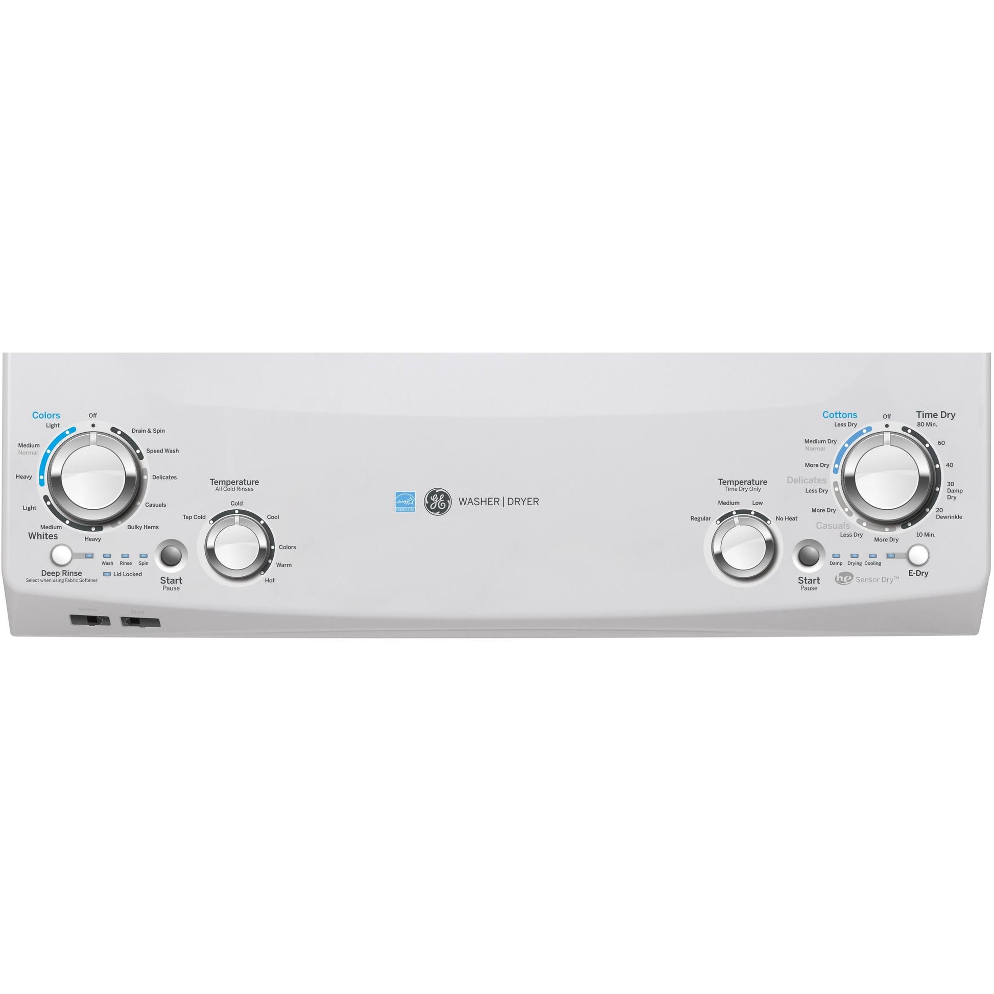  GE Stacked Washer/Dryer Gas Laundry Center GUD27GESNWW IMAGE 2