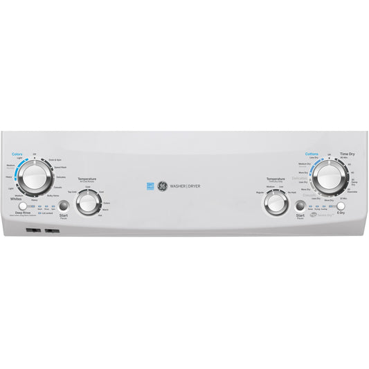  GE Stacked Washer/Dryer Gas Laundry Center GUD27GESNWW IMAGE 2