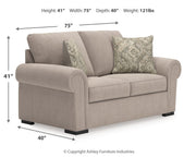 Sararose Loveseat