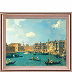 View Of The Canal Of Santa Chiara By Antonia Canaletto