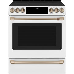  Café 30-inch Slide-in Electric Range with Warming Drawer CES700P4MW2 IMAGE 1
