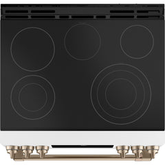  Café 30-inch Slide-in Electric Range with Warming Drawer CES700P4MW2 IMAGE 2