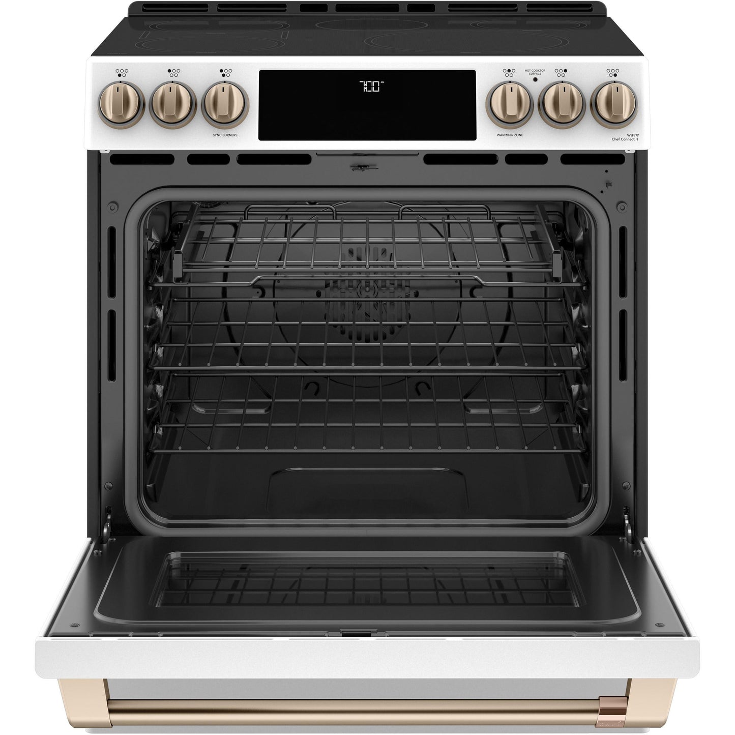  Café 30-inch Slide-in Electric Range with Warming Drawer CES700P4MW2 IMAGE 3