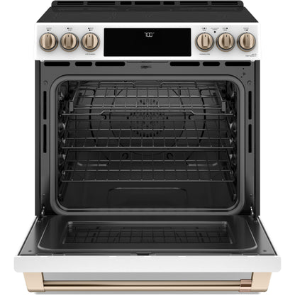  Café 30-inch Slide-in Electric Range with Warming Drawer CES700P4MW2 IMAGE 3