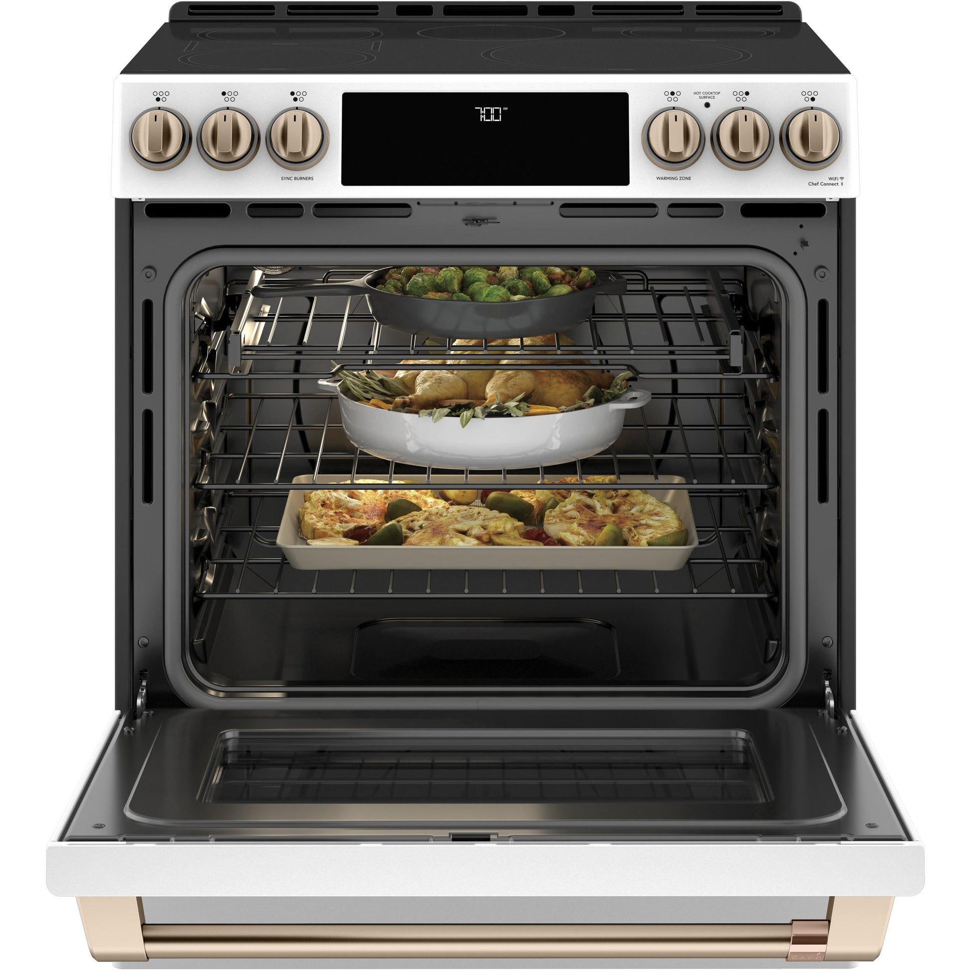  Café 30-inch Slide-in Electric Range with Warming Drawer CES700P4MW2 IMAGE 5