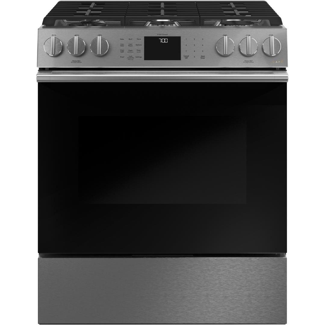  Café 30-inch Slide-in Gas Range with Convection Technology CGS700M2NS5 IMAGE 1