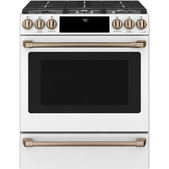  Café 30-inch Slide-in Gas Range with Convection Technology CGS700P4MW2 IMAGE 1