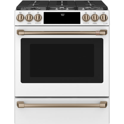  Café 30-inch Slide-in Gas Range with Convection Technology CGS700P4MW2 IMAGE 1