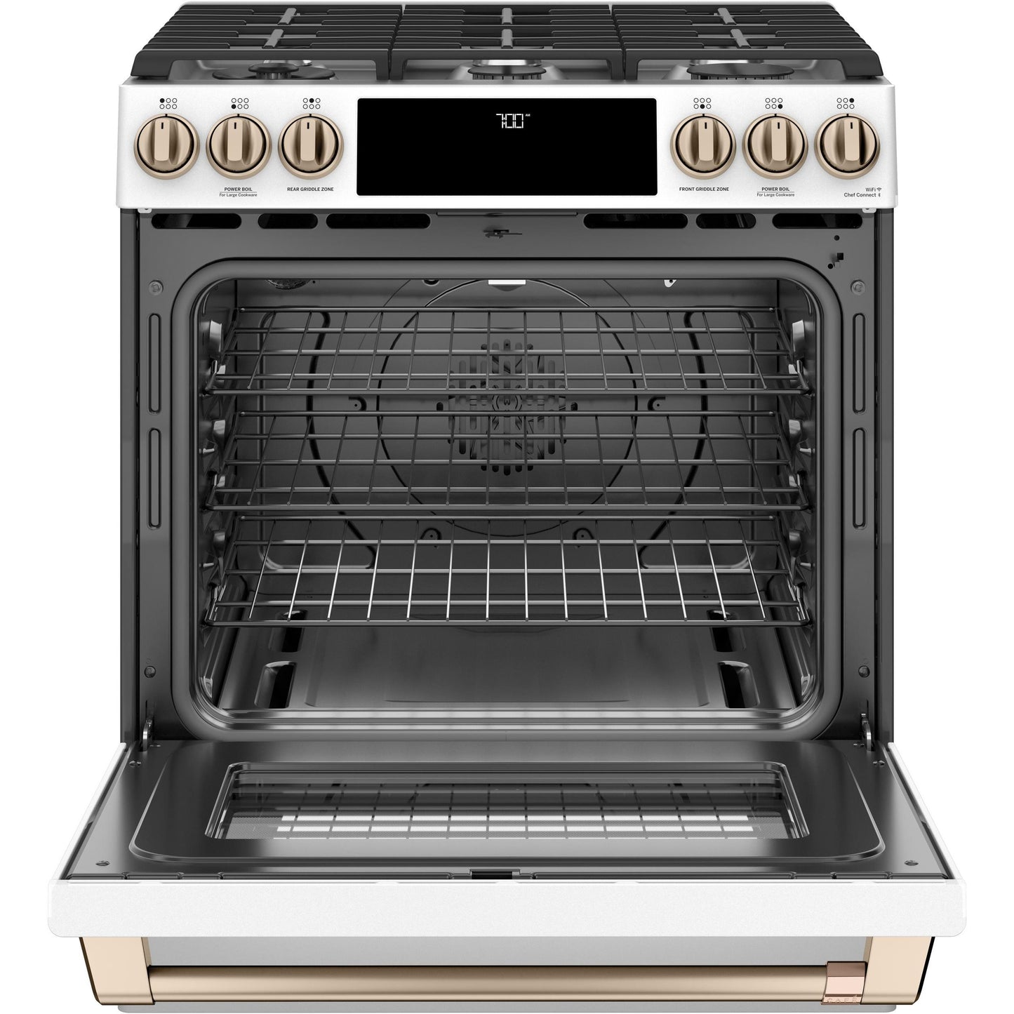  Café 30-inch Slide-in Gas Range with Convection Technology CGS700P4MW2 IMAGE 2