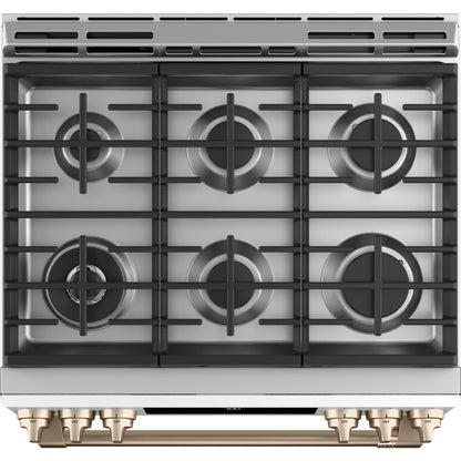  Café 30-inch Slide-in Gas Range with Convection Technology CGS700P4MW2 IMAGE 3