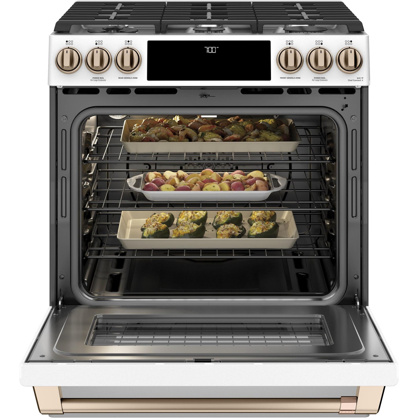  Café 30-inch Slide-in Gas Range with Convection Technology CGS700P4MW2 IMAGE 5