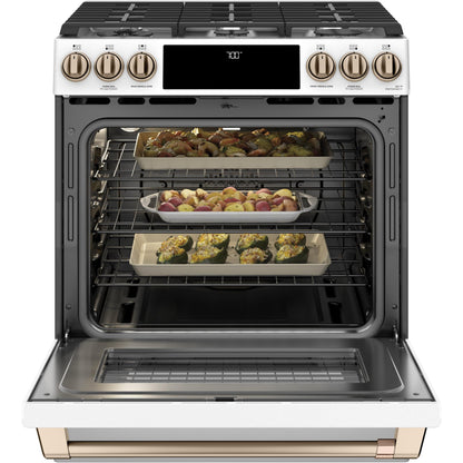  Café 30-inch Slide-in Gas Range with Convection Technology CGS700P4MW2 IMAGE 5