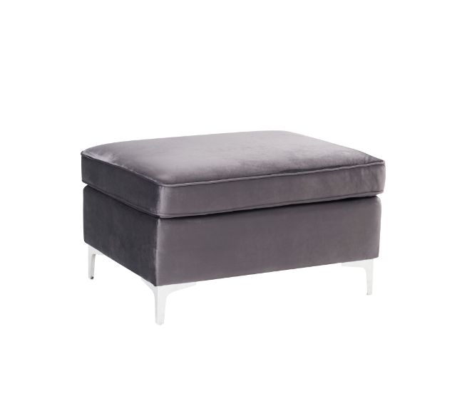 Jaszira Modular - Ottoman - Gray Velvet