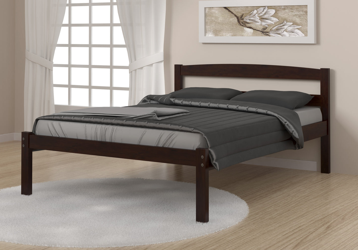 Econo Scandinavian Cappuccino Bed